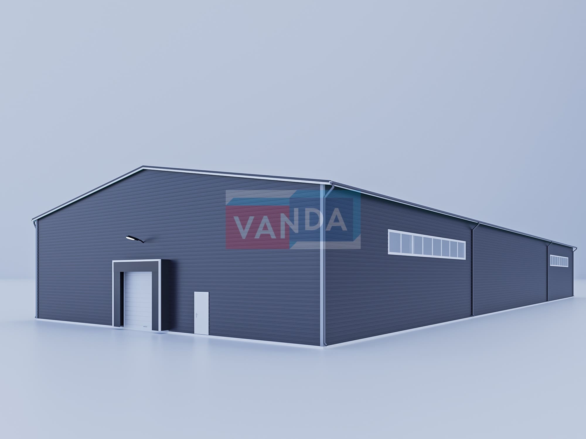 Цех из сэндвич панелей 66х24